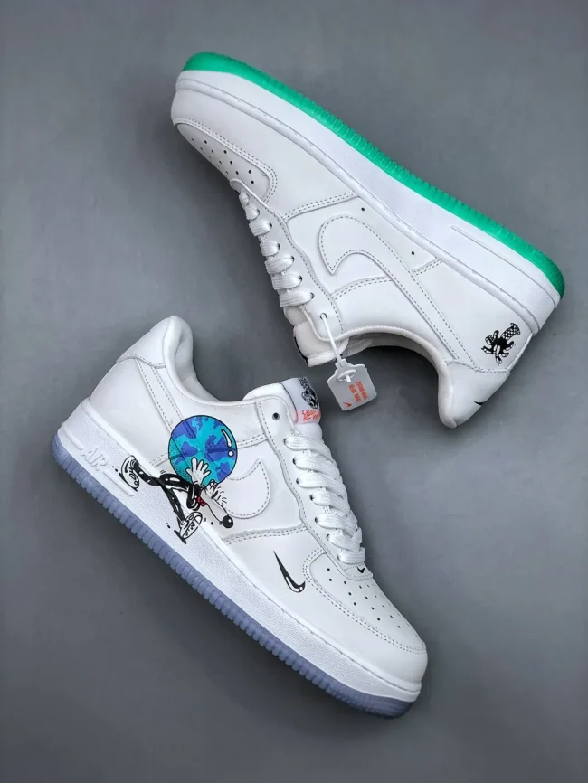 Steven Harrington X Af 1 Low Flyleather Qs Earth Day