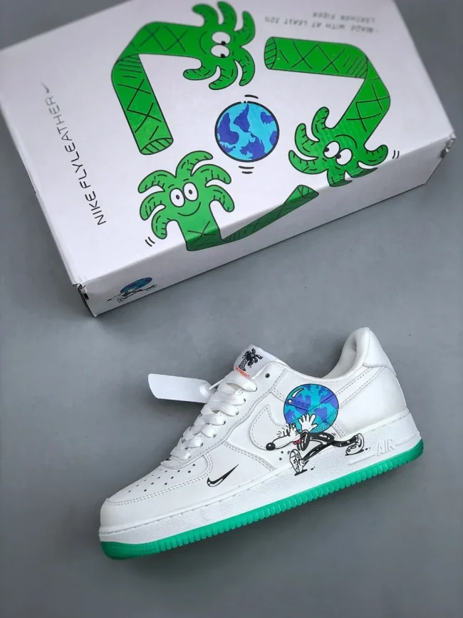 Steven Harrington X Af 1 Low Flyleather Qs Earth Day