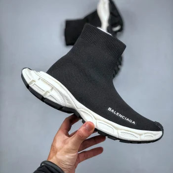 Balen 3xl Sock Recycled Knit Sneaker Black White