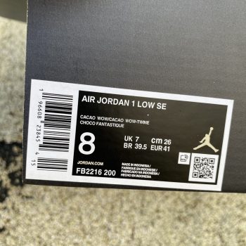 AJ 1 Low Cacao Wow