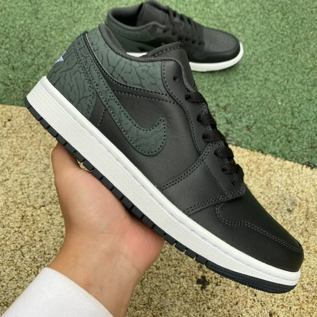 AJ 1 Low Se Black Elephant