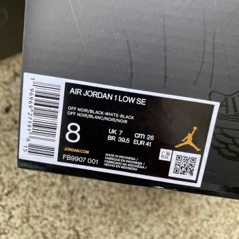 AJ 1 Low Se Black Elephant