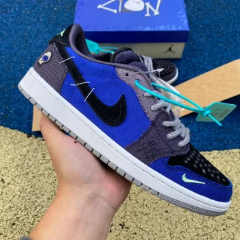 Zion Williamson X AJ 1 Retro Low Og Blue