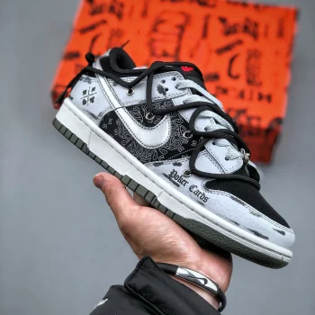 Ow X Dunk Low Black White