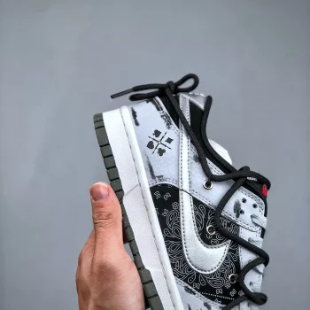 Ow X Dunk Low Black White