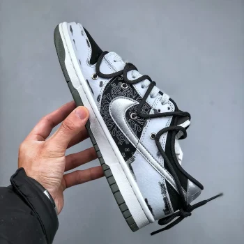 Ow X Dunk Low Black White