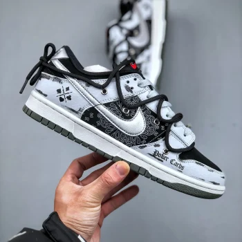 Ow X Dunk Low Black White