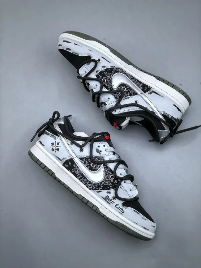 Ow X Dunk Low Black White