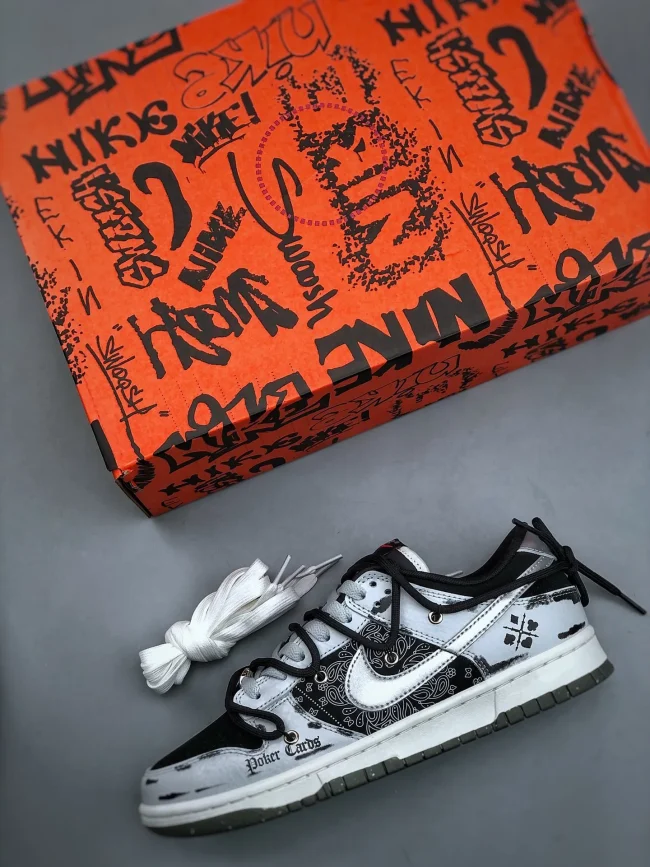 Ow X Dunk Low Black White