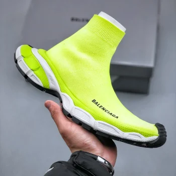 Balen 3xl Sock Recycled Knit Sneaker Fluo Yellow