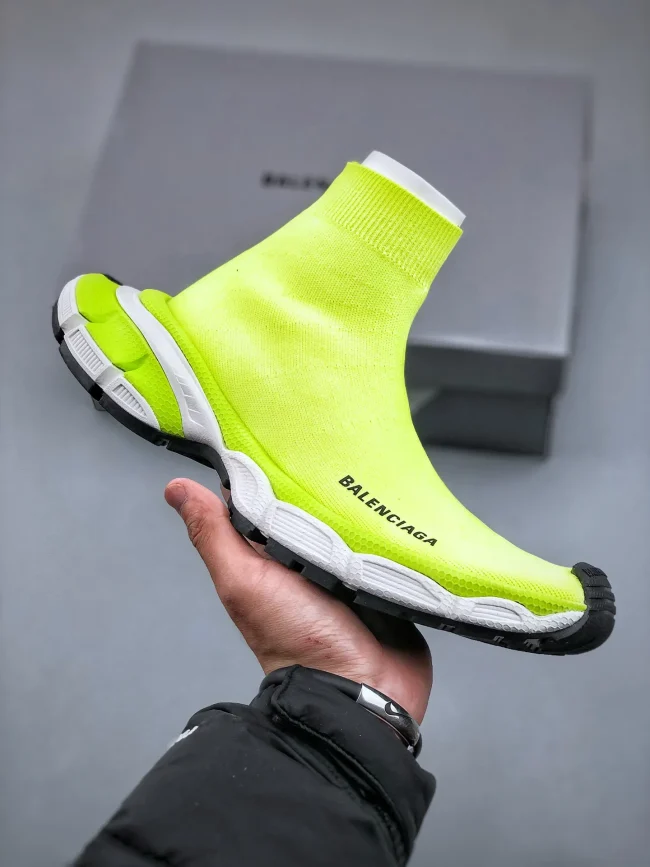 Balen 3xl Sock Recycled Knit Sneaker Fluo Yellow