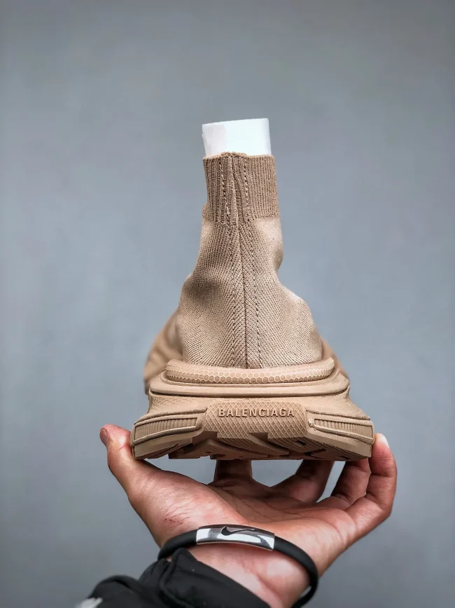 Balen 3xl Sock Recycled Knit Sneaker Beige