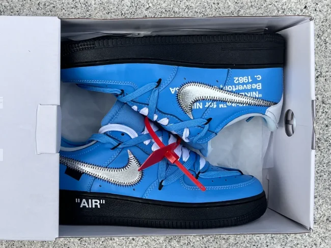 Ow X Af 1 Low Blue Black