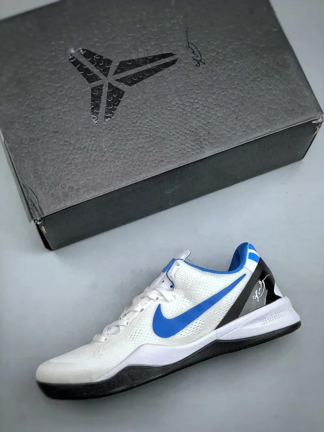 Zoom Kobe 8 System White Blue Black