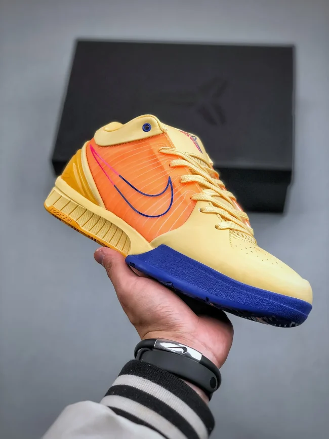 Zoom Kobe 4 Protro Yellow Orange Blue