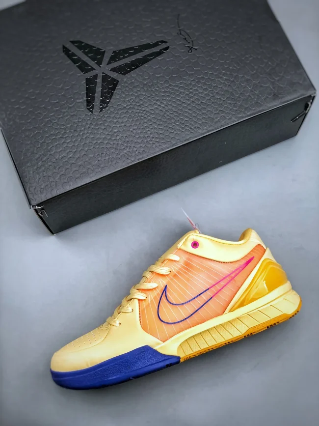 Zoom Kobe 4 Protro Yellow Orange Blue