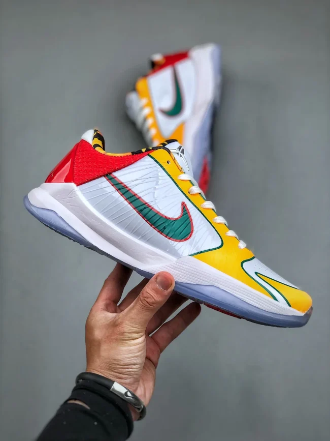 Zoom Kobe 5 Protro White Red Yellow