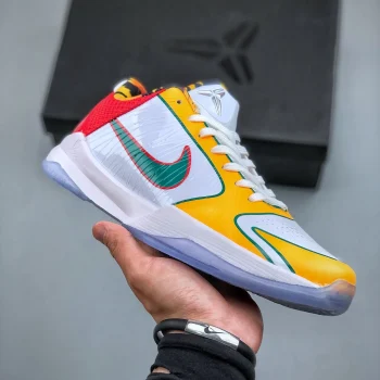 Zoom Kobe 5 Protro White Red Yellow