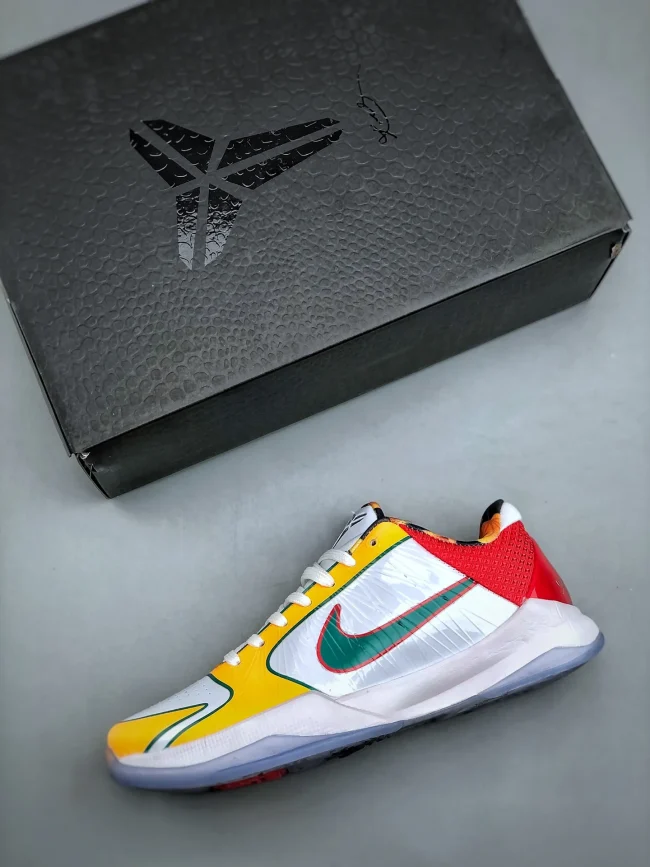 Zoom Kobe 5 Protro White Red Yellow