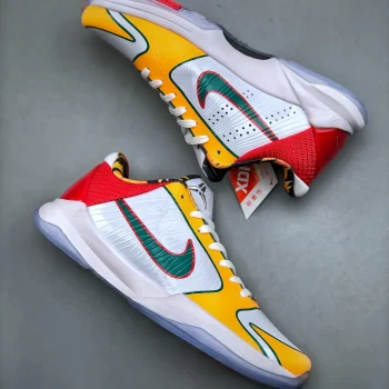 Zoom Kobe 5 Protro White Red Yellow