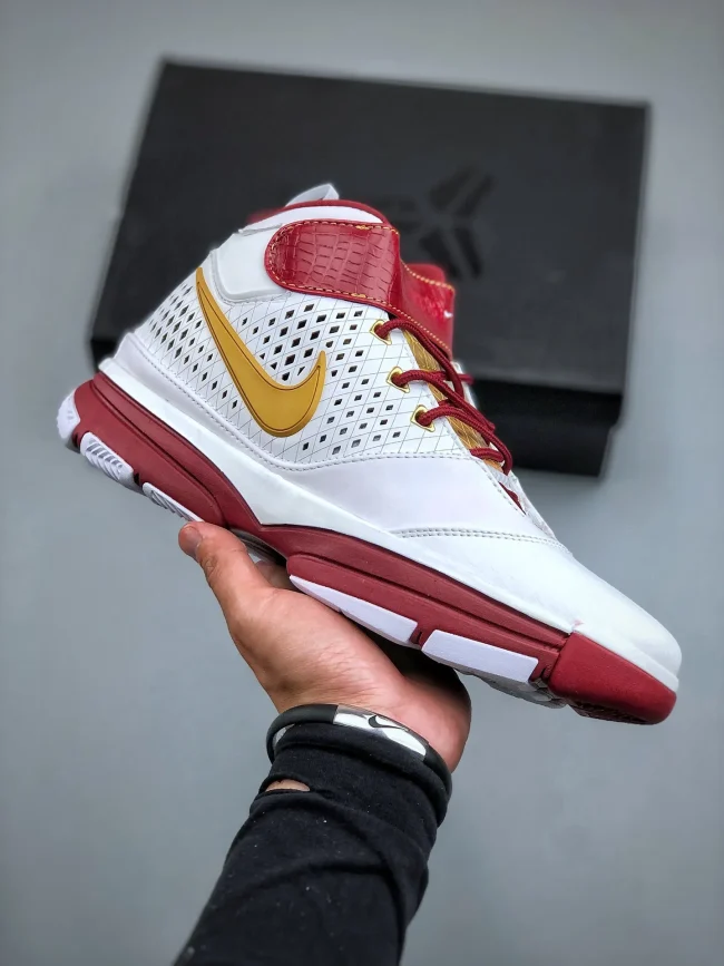 Zoom Kobe 3 Protro White Red Golden