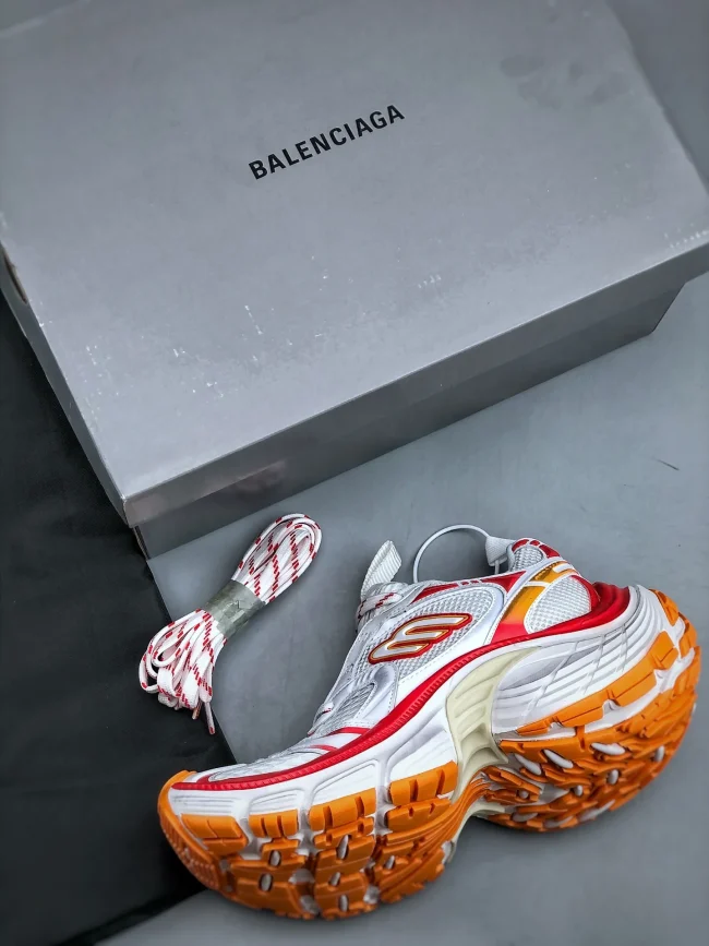 Balen 10xl Sneakers White Red Orange