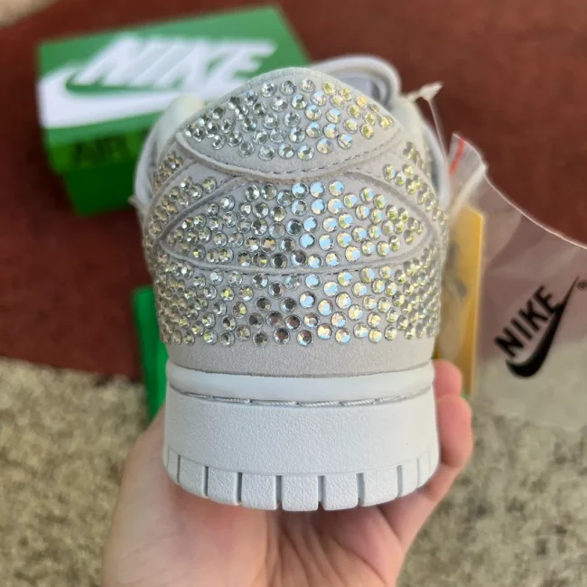 Cactus Plant Flea Market X Swarovski X Dunk Low Pure Platinum