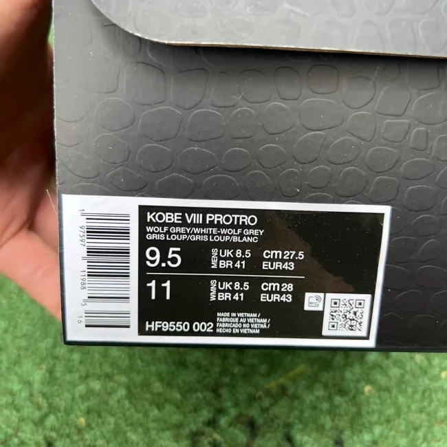 Kobe 8 Protro Wolf Grey