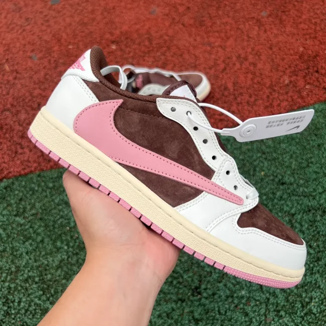 Tscott X AJ 1 Retro Low Og Sp Dark Pony Pink Oxford