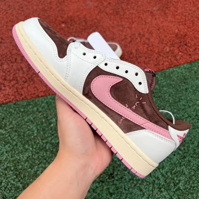 Tscott X AJ 1 Retro Low Og Sp Dark Pony Pink Oxford