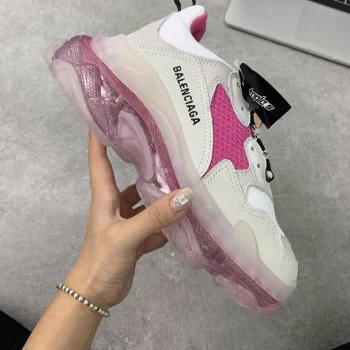 Balen Triple S Clear Sole White/pink