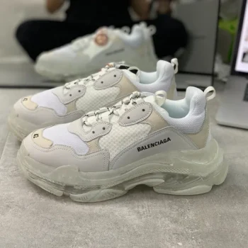 Balen Triple S Clear Sole White