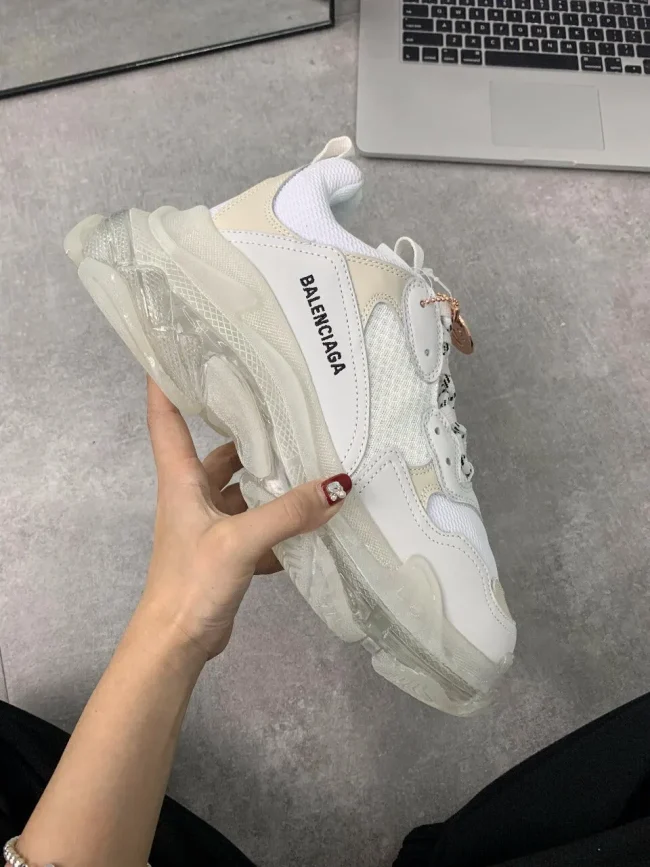 Balen Triple S Clear Sole White