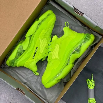 Balen Triple S Clear Sole Fluo Yellow