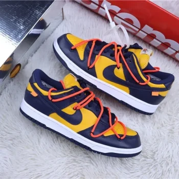 Ow X Dunk Low University Gold