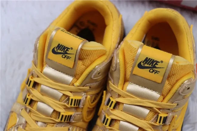 Ow X Air Rubber Dunk University Gold