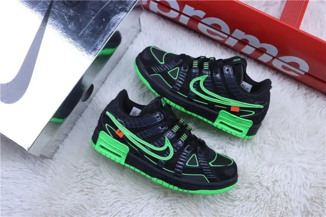 Ow X Air Rubber Dunk Green Strike