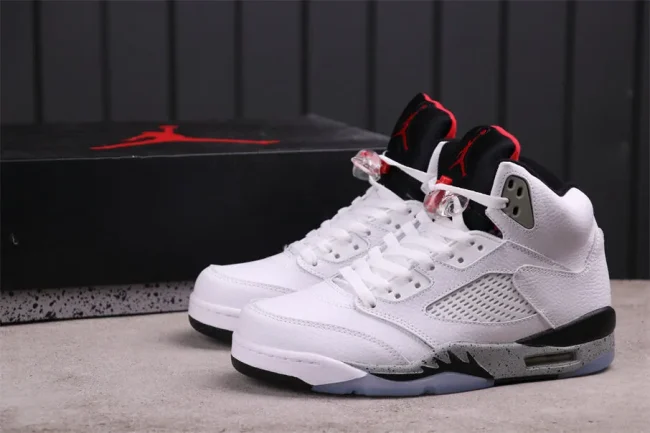 Aj 5 Retro White Cement