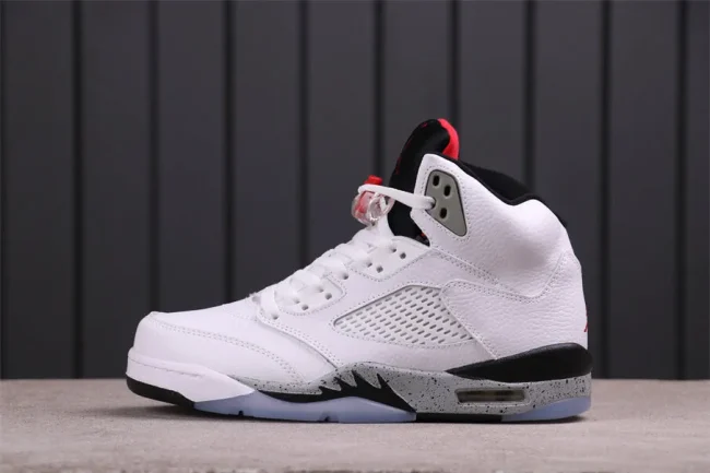 Aj 5 Retro White Cement