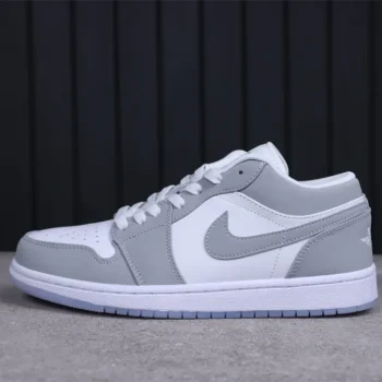 AJ 1 Low White Wolf Grey