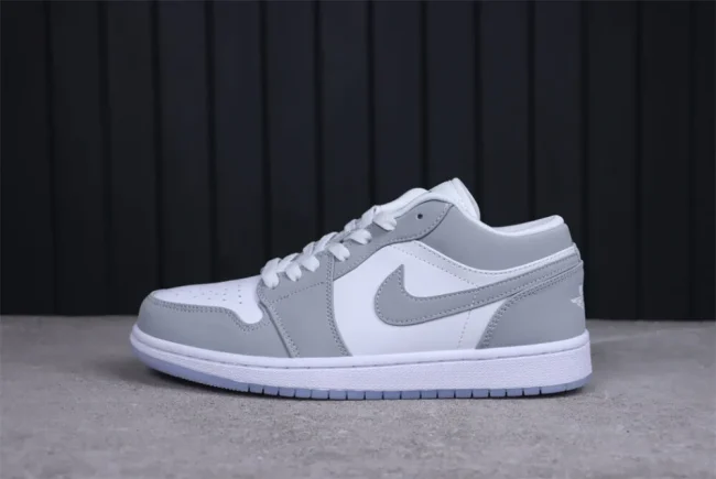 AJ 1 Low White Wolf Grey