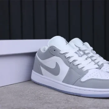 AJ 1 Low White Wolf Grey