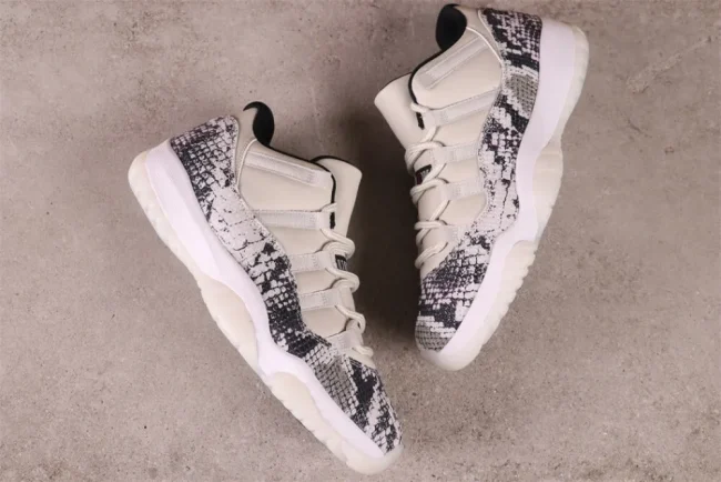 AJ 11 Retro Low Light Bone Snakeskin