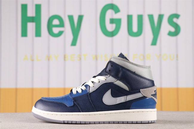 AJ 1 Mid Se Craft Inside Out - Obsidian