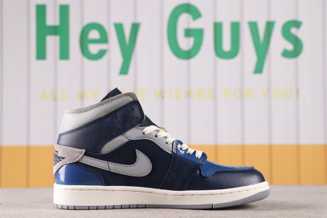 AJ 1 Mid Se Craft Inside Out - Obsidian