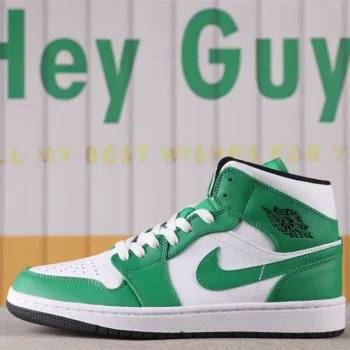 AJ 1 Mid Lucky Green