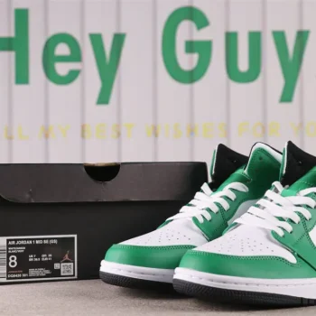 AJ 1 Mid Lucky Green