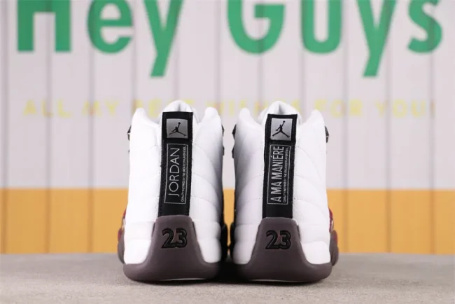 AJ 12 Retro Sp White X A Ma Maniére