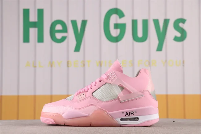 Ow X AJ 4 Retro Sp Pink