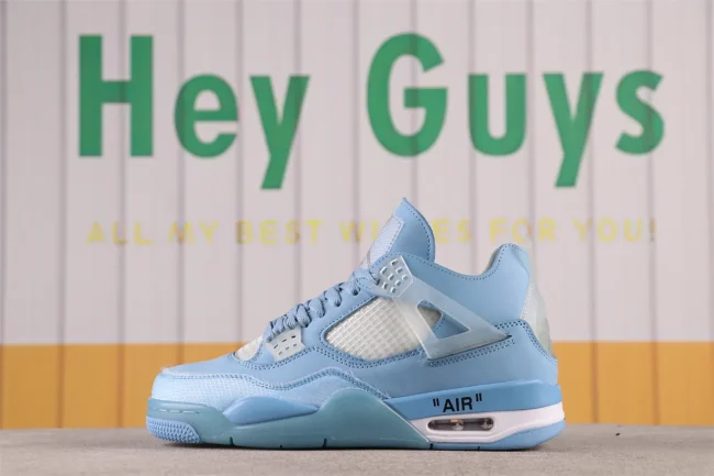 Ow X AJ 4 Retro Sp Sky Blue